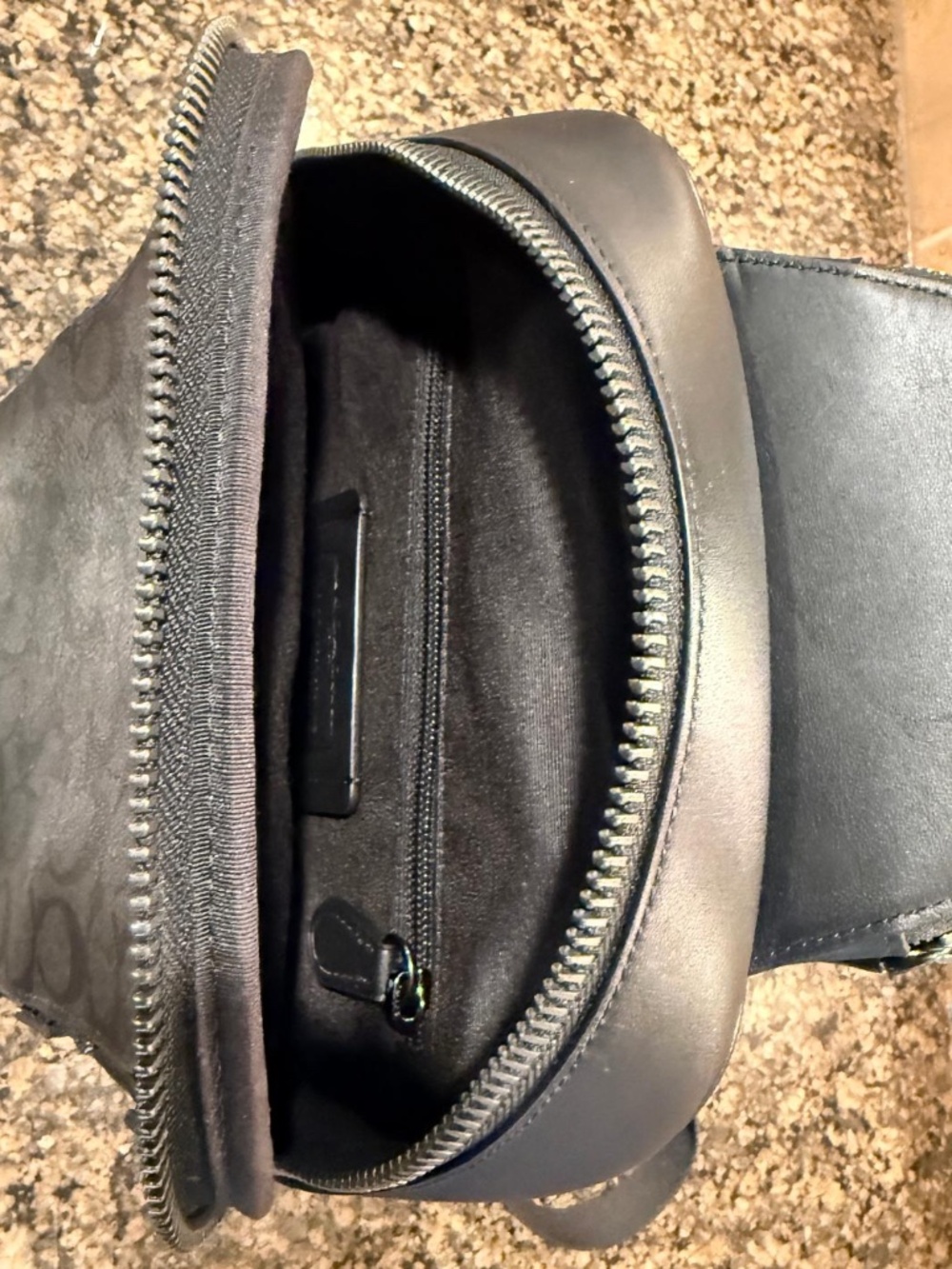Gently Used - COACH Ethan Sling or Cross Body bag CV918 Charcoal/Black - Picture 7 of 10